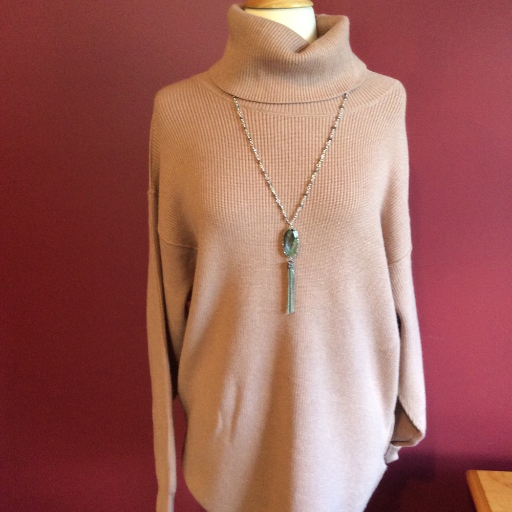 Free people softly structured tunic sweater mauve - Picture 4 of 8